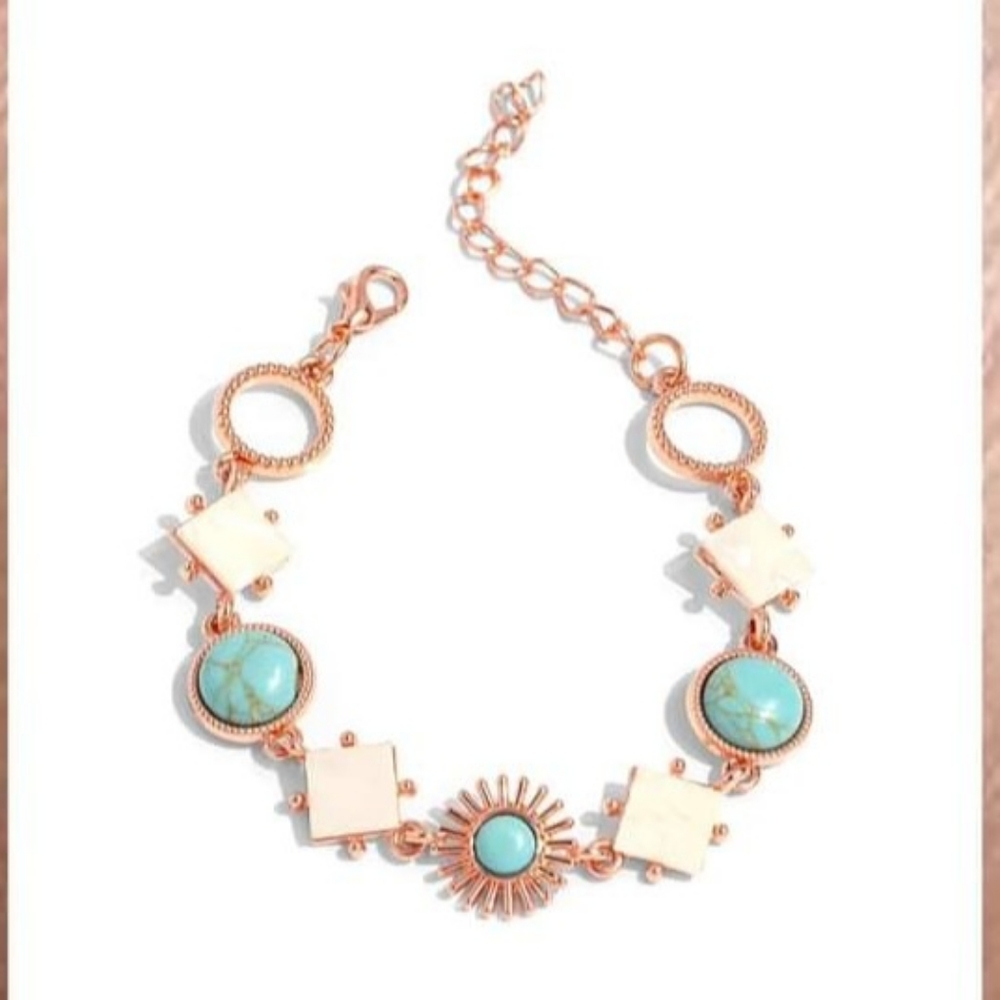 Copper Bracelet with stones